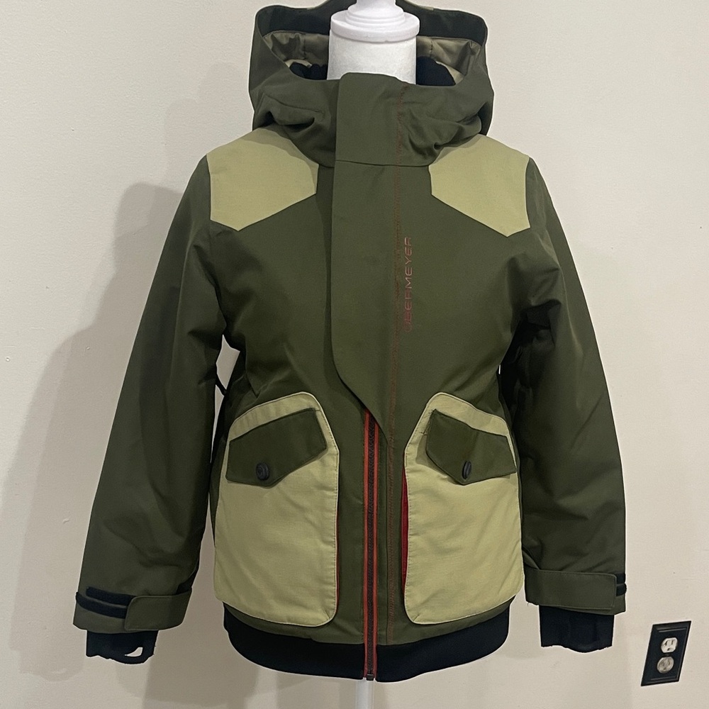 Obermeyer Kids Green and Beige Puffer Jacket